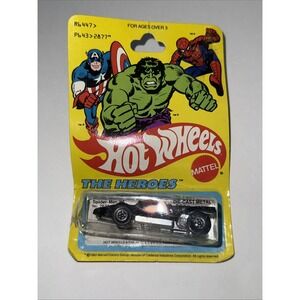 Hot Wheels Carded 1980 Spider-Man Car The Heroes‎ New Unopened Yellow Card 2877